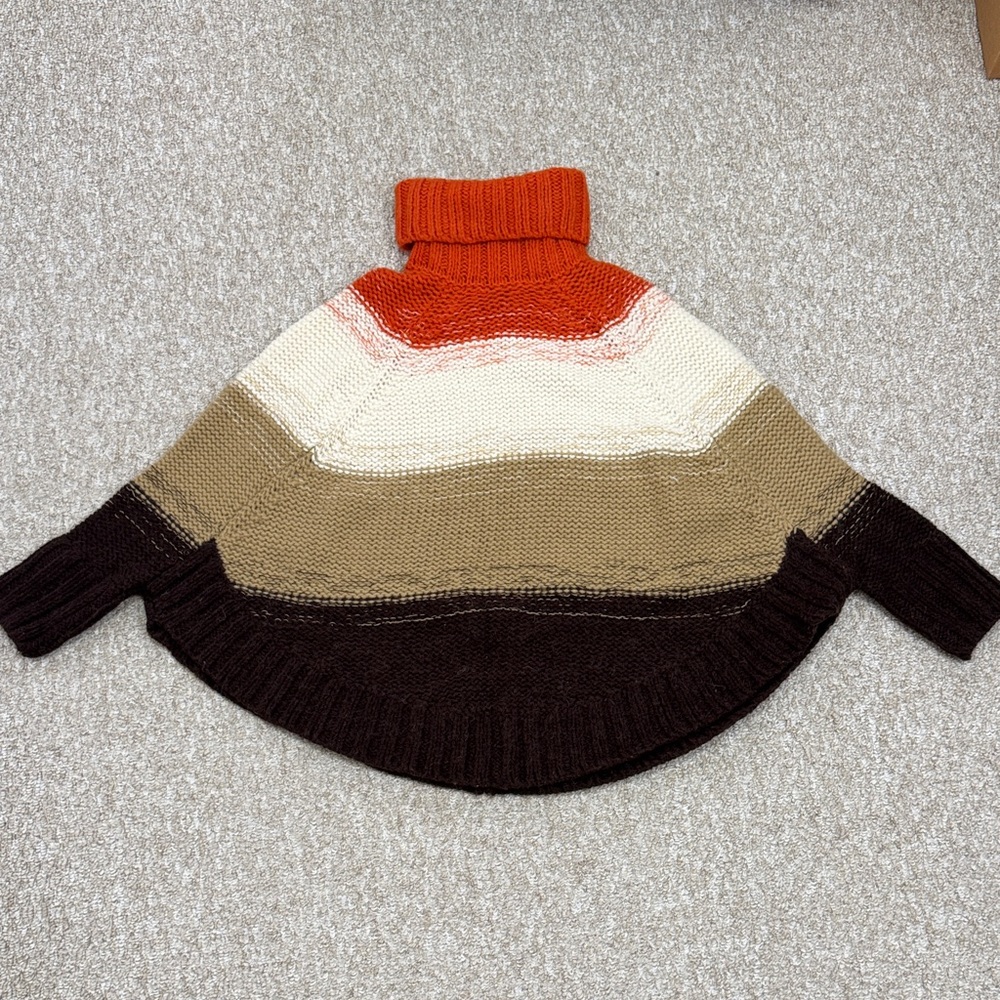 Michael Kors Multicolor Turtleneck Poncho